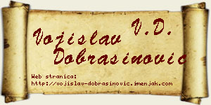 Vojislav Dobrašinović vizit kartica